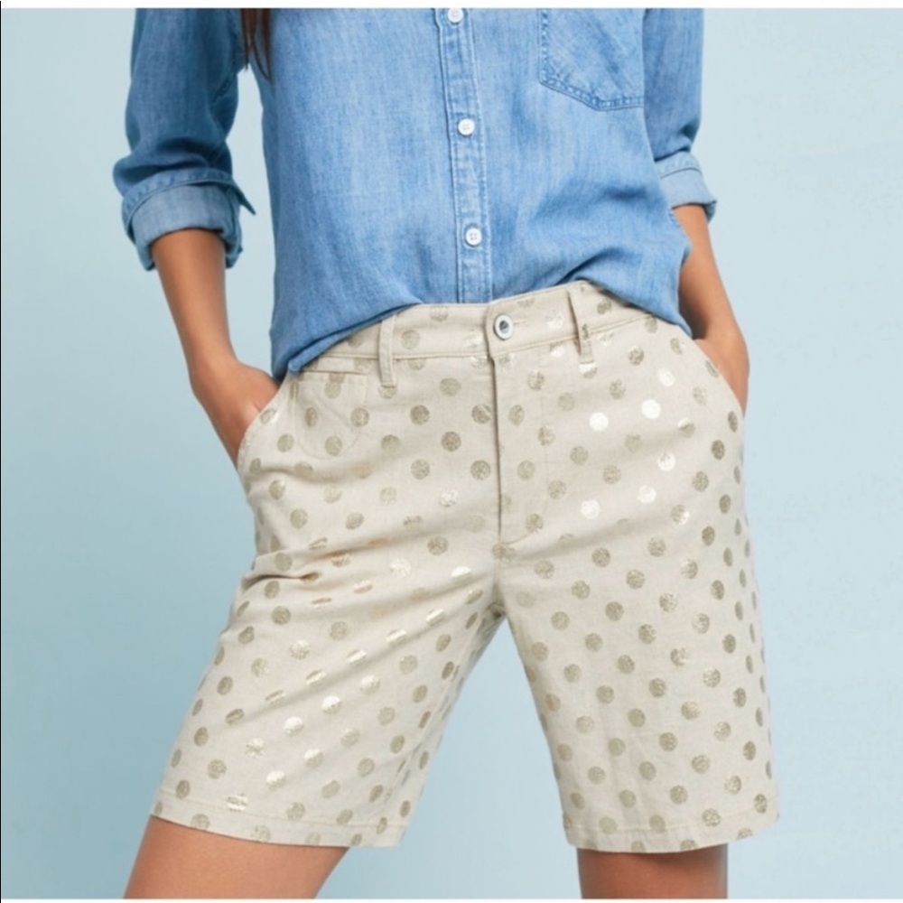Anthropologie By Anthropologie Linen Blend Shorts size 25